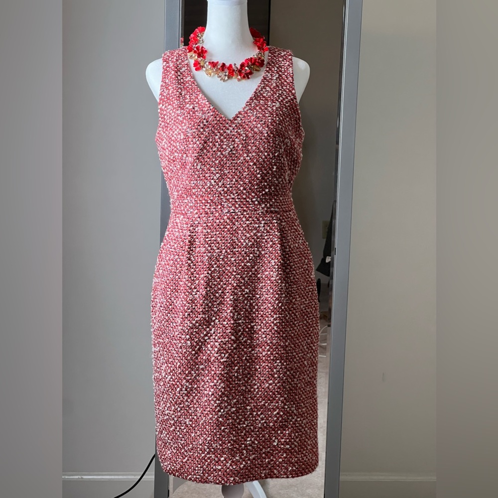 J. Crew Wool Blend Boucle Tweed Sheath